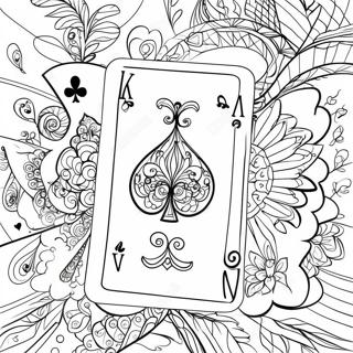 Playing Cards Coloring Page 31892-25696