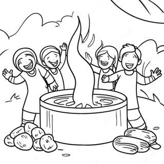 Lag Baomer Celebration Coloring Page 31902-25702