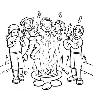 Lag Baomer Celebration Coloring Page 31902-25703