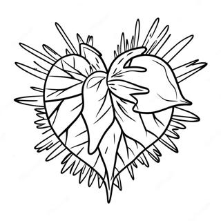 Shattered Heart Coloring Page 31912-25711