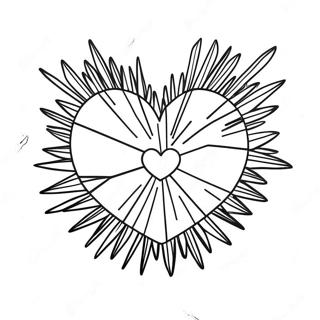 Shattered Heart Coloring Page 31912-25712