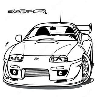 Supra Sports Car Coloring Page 3191-2648