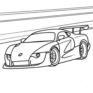 Supra Racing Scene Coloring Page 3192-2651