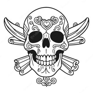 Skull Tattoo Coloring Pages