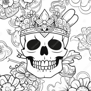 Skull Tattoo Coloring Page 31942-25734