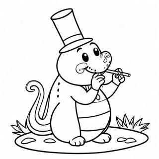 Alice In Wonderland Caterpillar Smoking Coloring Pages