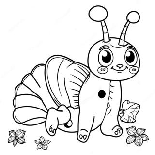 Whimsical Caterpillar From Alice In Wonderland Coloring Page 31953-25748