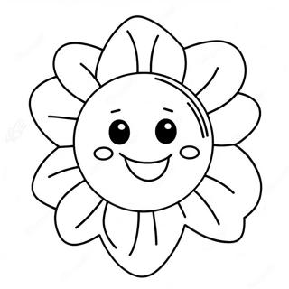 Happy Smiling Sun Coloring Page 31962-25756