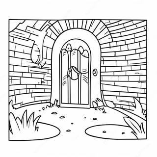 Colorful Prison Escape Scene Coloring Page 31973-25761