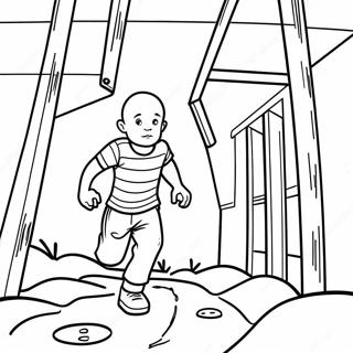 Colorful Prison Escape Scene Coloring Page 31973-25763