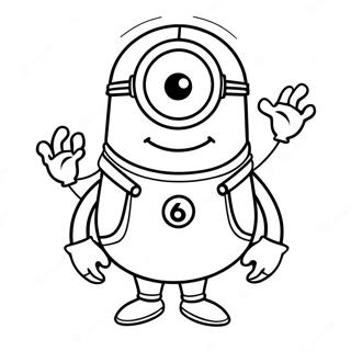 Kevin Minion Coloring Pages