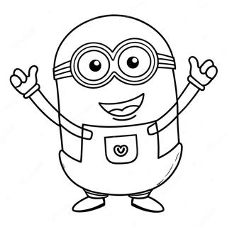 Kevin Minion Coloring Pages