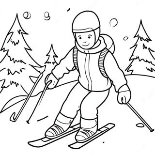 Winter Sports Coloring Pages