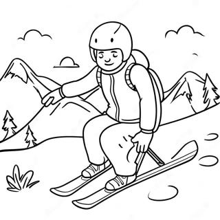 Winter Sports Coloring Page 32012-25786