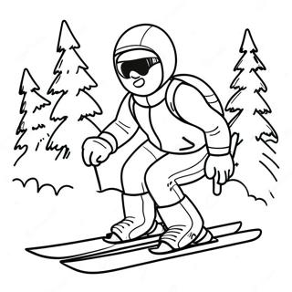 Winter Sports Coloring Page 32012-25787