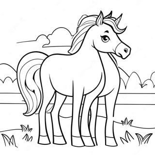 Colorful Horseland Horses Coloring Page 32043-25818