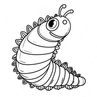 Larva Coloring Pages