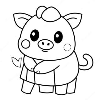 Roblox Piggy Coloring Page 32072-25839