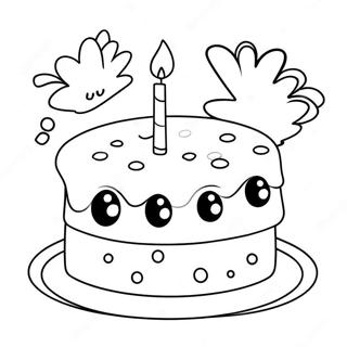 Happy 1st Birthday Coloring Pages