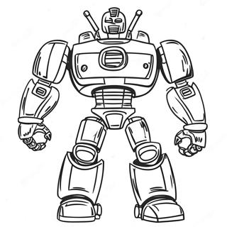 Real Steel Robot Coloring Page 32102-25863