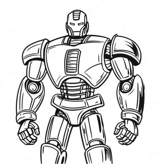 Real Steel Robot Coloring Page 32102-25864