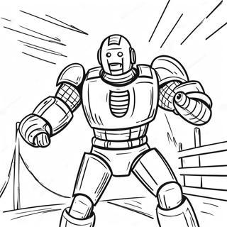 Real Steel Action Scene Coloring Page 32103-25865