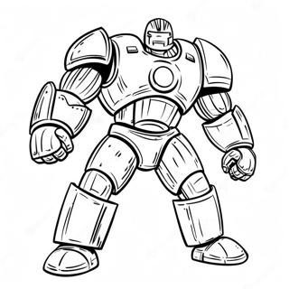 Real Steel Action Scene Coloring Page 32103-25866