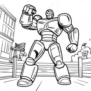 Real Steel Action Scene Coloring Page 32103-25867