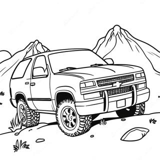 Chevy Tahoe Coloring Pages