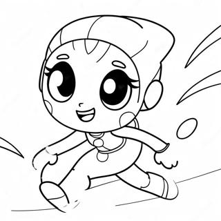 Charming Miraculous Ladybug In Action Coloring Page 3212-2662