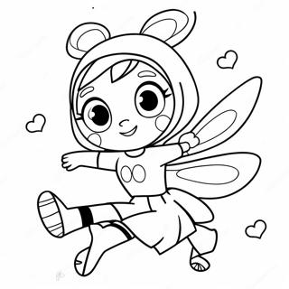 Charming Miraculous Ladybug In Action Coloring Page 3212-2663