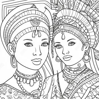 Diverse Cultures Coloring Page 32143-25899