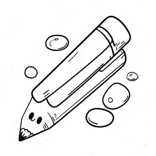 Cute School Supplies Coloring Pages