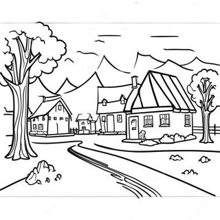 Village Coloring Pages