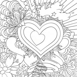 Hearts And Stars Coloring Page 32192-25934