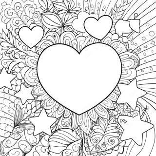 Hearts And Stars Coloring Page 32192-25935