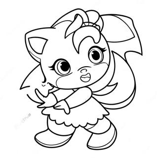 Amy Rose Coloring Page 321-259