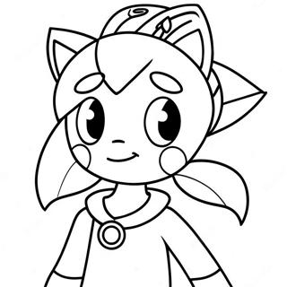 Amy Rose Coloring Page 321-260