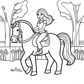 Barbie Horse Riding Adventure Coloring Page 32212-25954