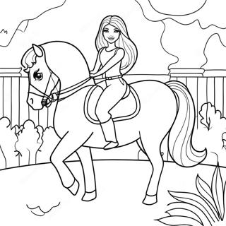 Barbie Horse Riding Adventure Coloring Page 32212-25955