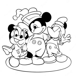 Mickey Mouse And Friends Coloring Page 32223-25961