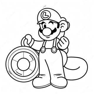 Luigi S Colorful Adventure Coloring Page 3222-2670