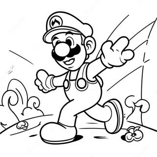 Luigi S Colorful Adventure Coloring Page 3222-2671