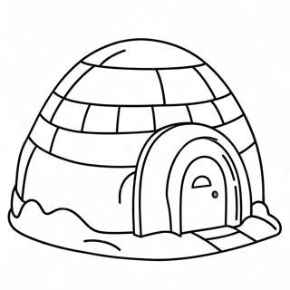 Igloo Coloring Pages