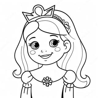 Cute Princess Coloring Page 32242-25975