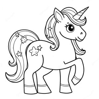 Sparkly Unicorn Coloring Page 32243-25977