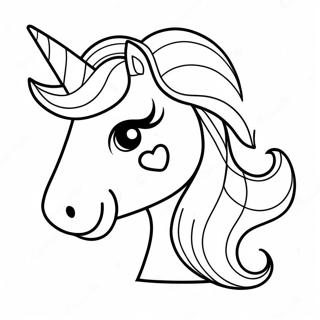 Sparkly Unicorn Coloring Page 32243-25980