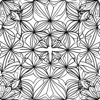 Tessellation Geometric Patterns Coloring Page 32272-25999