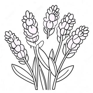 Cute Lavender Bunch Coloring Page 32283-26011