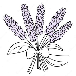 Cute Lavender Bunch Coloring Page 32283-26012